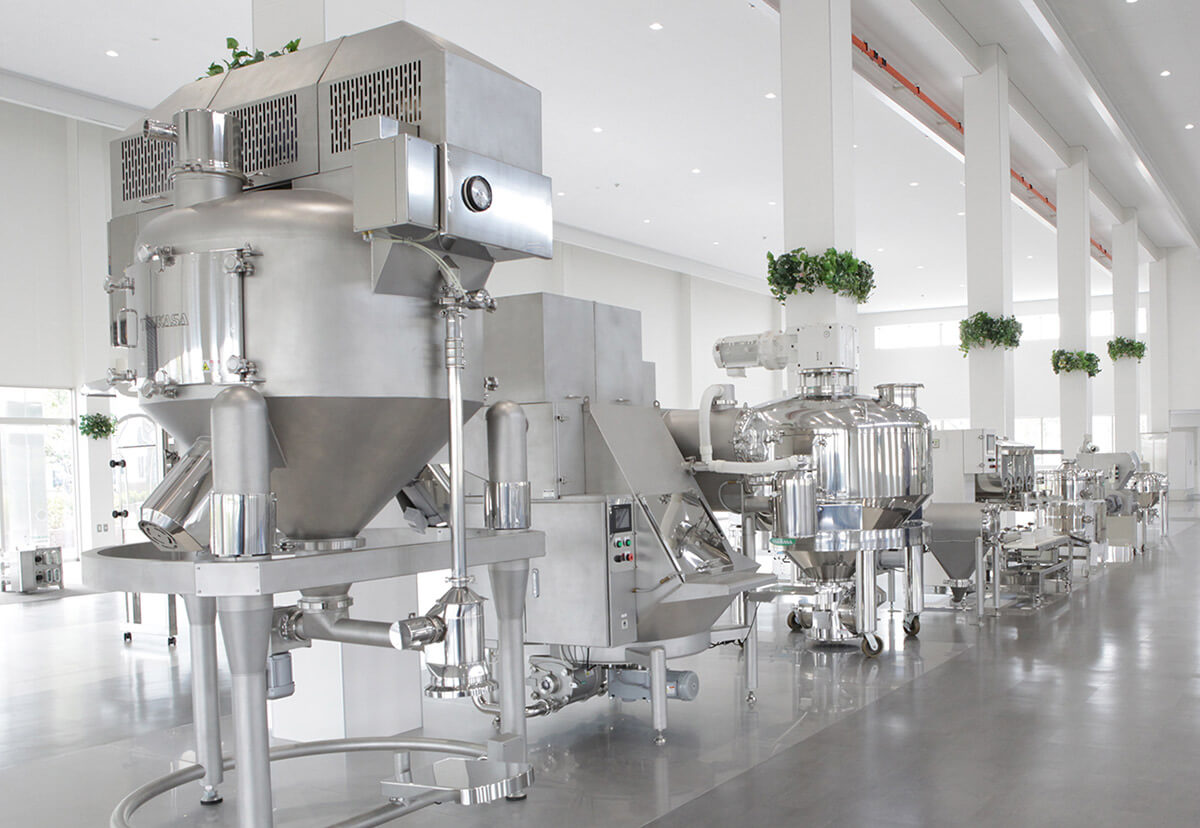 粉体機器をトータルにラインアップ