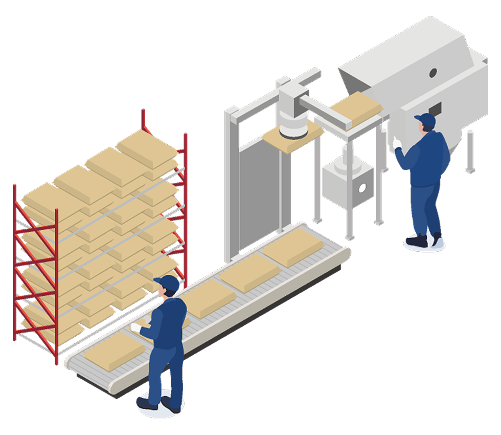 ▲自動倉庫システム
