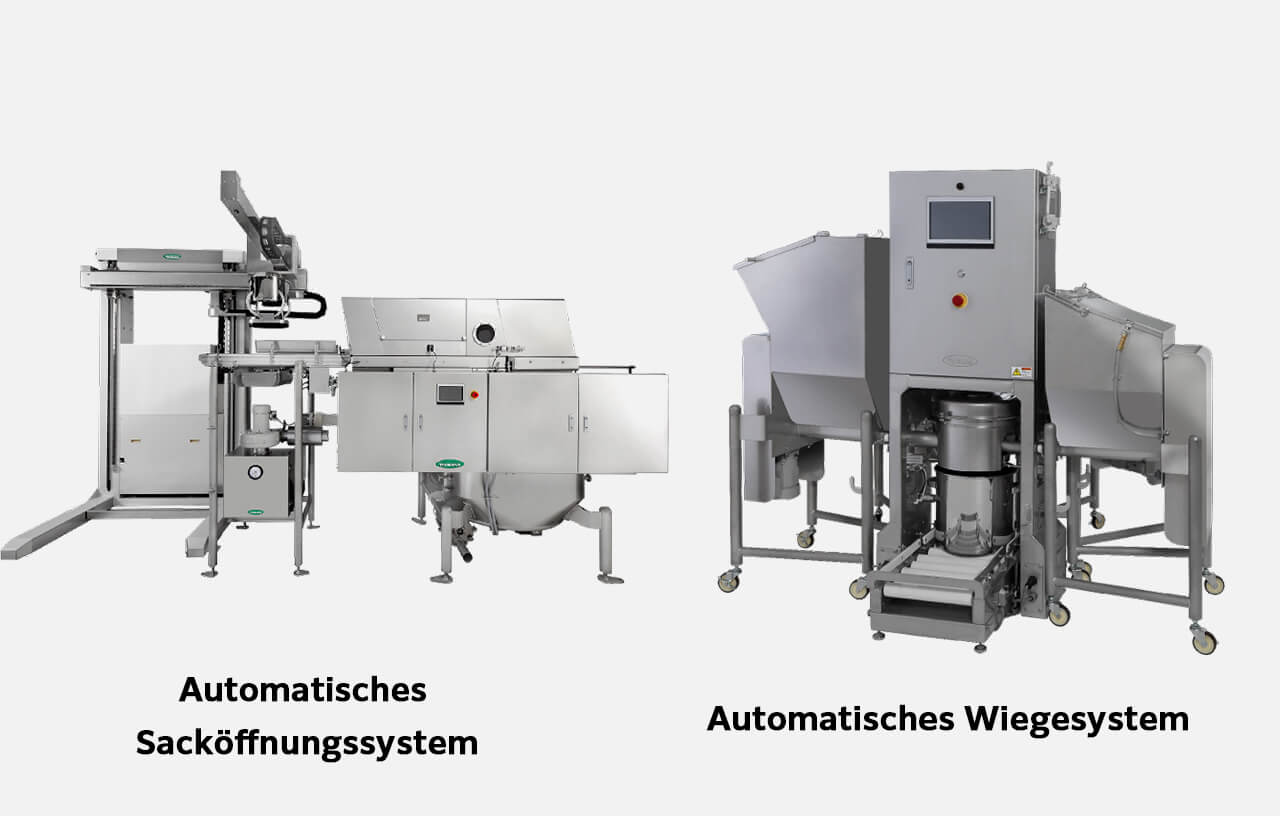 【Automatisches Beutelöffnungssystem/Automatisches Wiegesystem】